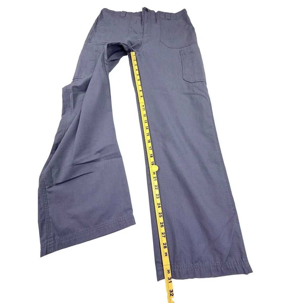 Carhartt Cargo Scrub Pants Men Large Regular Gray Cotton Blend Ripstop C54108